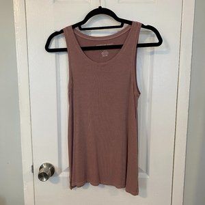 American Eagle Ribbed Mauve/Purple Tank Top
